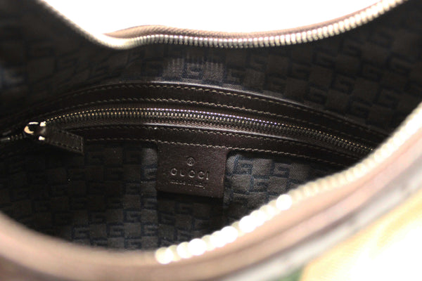 Gucci Beige Canvas Web GG Reins Small Hobo Bag 114869