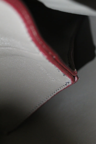 Celine Burgundy/Grey Calfskin Leather and Suede All Soft Shoulder Bag