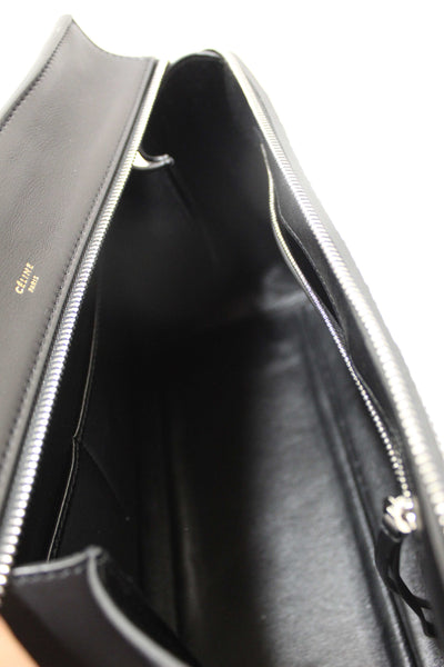 Celine Python and Black Leather Medium Edge Shoulder Bag