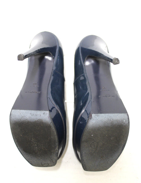 YSL Yves Saint Laurent Blue Tribute Pumps Shoes Size 39
