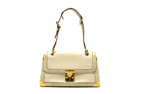 Louis Vuitton White Suhali Le Talentueux Shoulder Bag