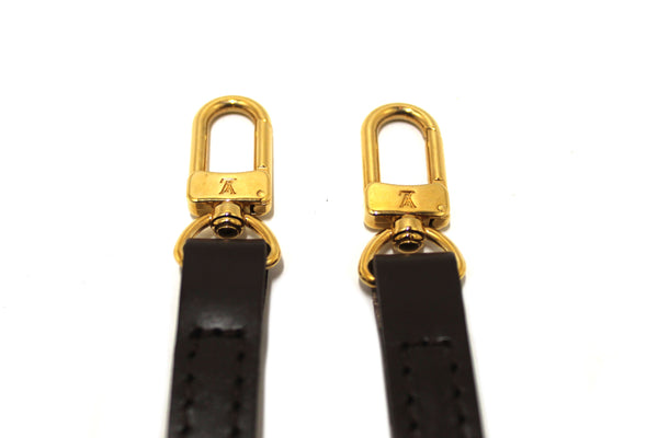 Louis Vuitton Brown Leather Bag Strap