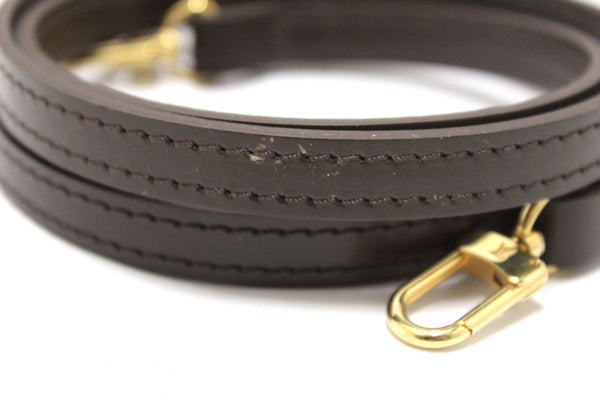 Louis Vuitton Brown Leather Bag Strap