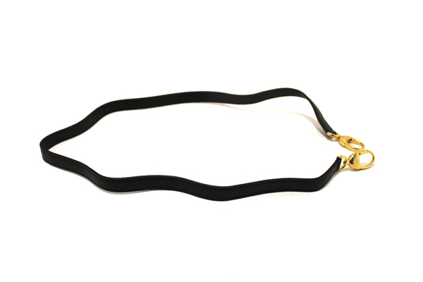 Christian Dior Black Leather Bag Strap
