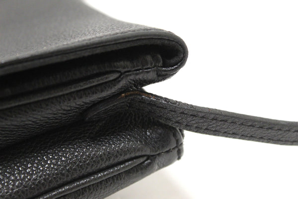 Louis Vuitton Black Monogram Empreinte Leather Twice Pochette Messenger Bag