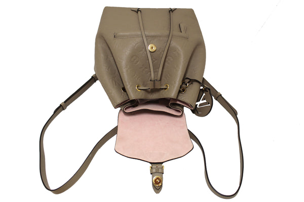 Louis Vuitton Turtledove Monogram Empreinte Leather Montsouris MM Backpack