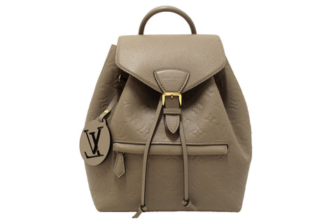 Louis Vuitton Turtledove Monogram Empreinte Leather Montsouris MM Backpack