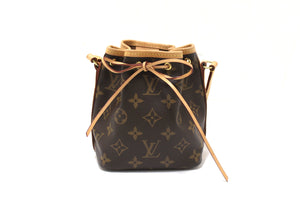 Louis Vuitton Classic Monogram Nano Noe Messenger Bag | Italystation.com - Shop Now at italystation.com