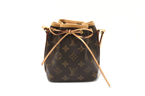 Louis Vuitton Classic Monogram Nano Noe Messenger Bag | Italystation.com - Shop Now at italystation.com