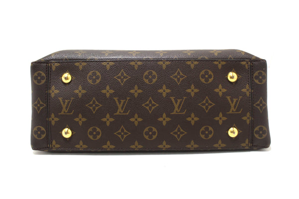 Louis Vuitton Black Monogram Canvas Flower Tote Hand Shoulder Bag