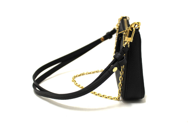 Louis Vuitton Black Monogram Empreinte Easy Pouch on Strap Bag