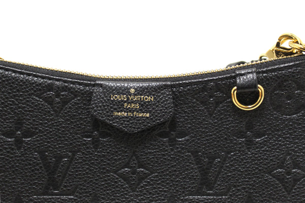 Louis Vuitton Black Monogram Empreinte Easy Pouch on Strap Bag