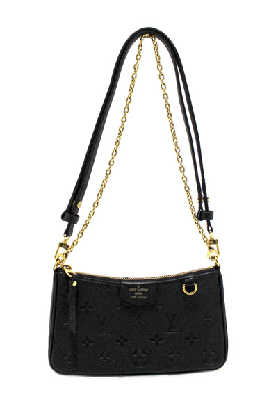 Louis Vuitton Black Monogram Empreinte Easy Pouch on Strap Bag