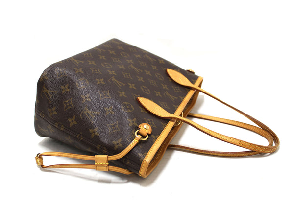 Louis Vuitton Classic Monogram Neverfull PM Tote Shoulder Bag