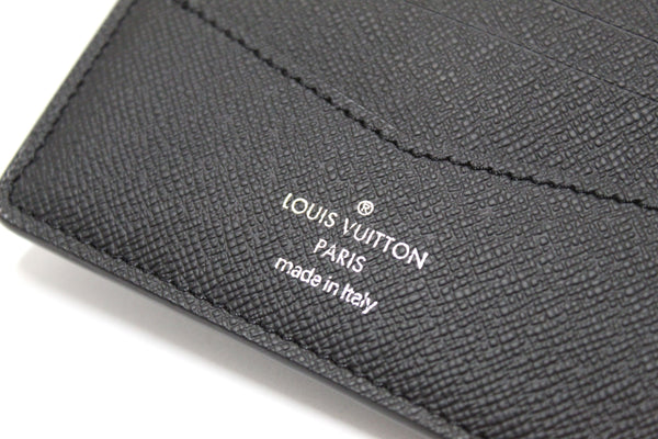 NEW  Louis Vuitton Grey Black Monogram Eclipse Canvas Men's Multiple Wallet