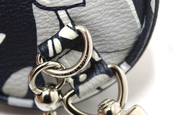 Louis Vuitton Blue Portocle Porch Leaves Coin Purse