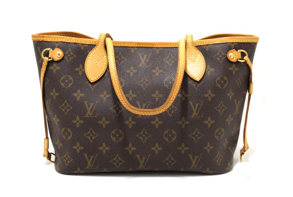 Louis Vuitton Classic Monogram Neverfull PM Tote Shoulder Bag