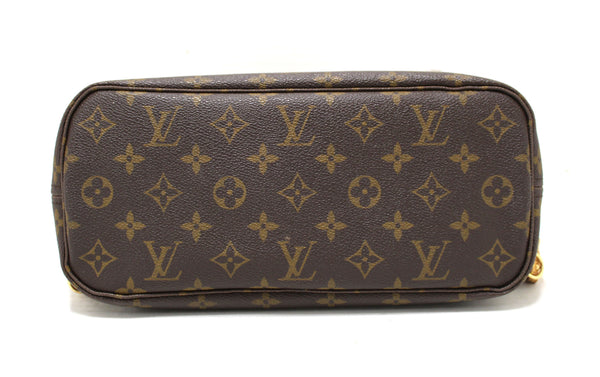 Louis Vuitton Classic Monogram Neverfull PM Tote Shoulder Bag