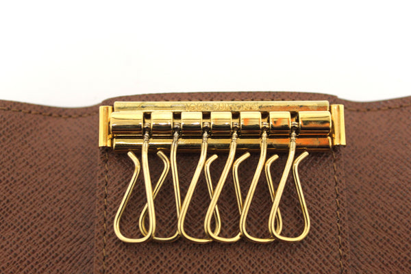 Louis Vuitton Classic Brown Monogram Canvas 6 Key Holder