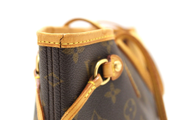 Louis Vuitton Classic Monogram Neverfull PM Tote Shoulder Bag