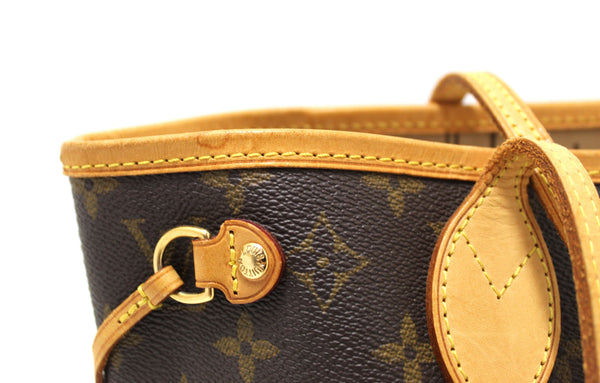 Louis Vuitton Classic Monogram Neverfull PM Tote Shoulder Bag