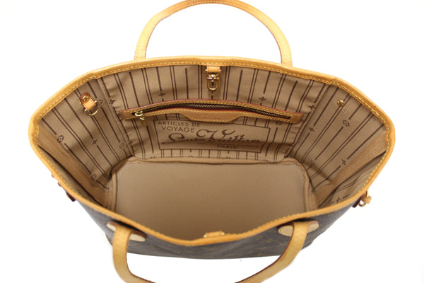 Louis Vuitton Classic Monogram Neverfull PM Tote Shoulder Bag