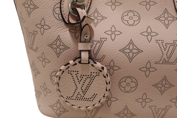 Louis Vuitton Pink Jasmin Mahina Perforated Calfskin Leather Blossom PM Handbag
