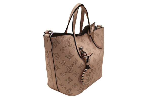Louis Vuitton Pink Jasmin Mahina Perforated Calfskin Leather Blossom PM Handbag