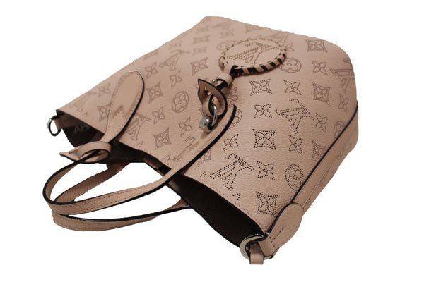 Louis Vuitton Pink Jasmin Mahina Perforated Calfskin Leather Blossom PM Handbag