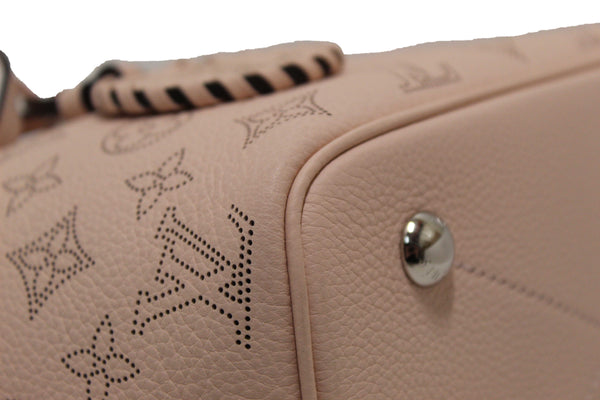 Louis Vuitton Pink Jasmin Mahina Perforated Calfskin Leather Blossom PM Handbag