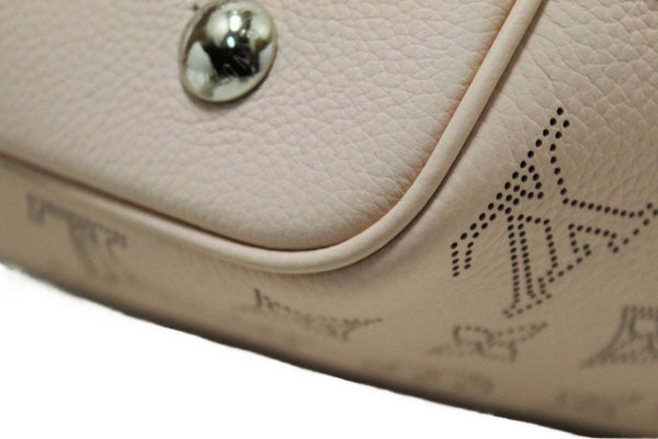 Louis Vuitton Pink Jasmin Mahina Perforated Calfskin Leather Blossom PM Handbag
