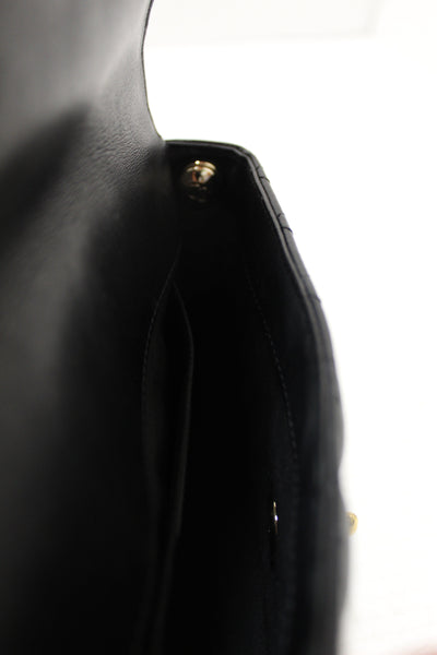 Chanel Black Quilted Calfskin Leather Double Side Pack Flap Bag