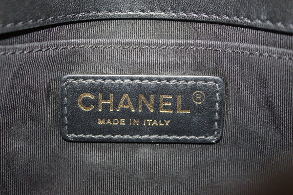 Chanel Black Quilted Calfskin Leather Double Side Pack Flap Bag