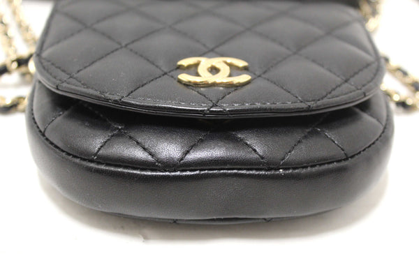 Chanel Black Quilted Calfskin Leather Double Side Pack Flap Bag
