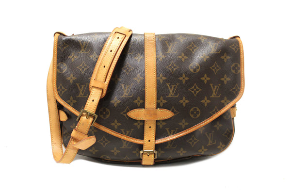 Louis Vuitton Classic Monogram Canvas Saumur 30 Messenger Bag
