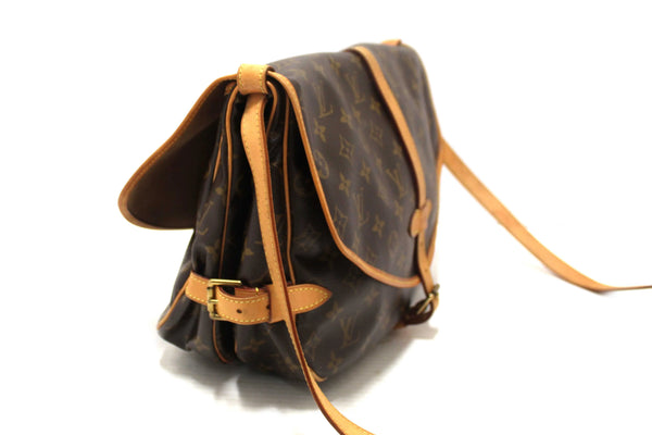 Louis Vuitton Classic Monogram Canvas Saumur 30 Messenger Bag
