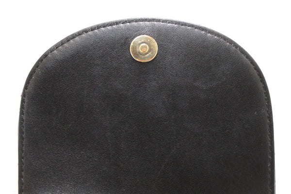 Chanel Black Quilted Calfskin Leather Double Side Pack Flap Bag