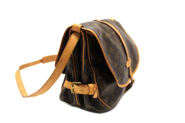 Louis Vuitton Classic Monogram Canvas Saumur 30 Messenger Bag