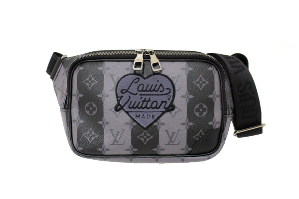 LOUIS VUITTON NEW Louis Vuitton x NIGO Monogram Eclipse Striped Canvas | Italystation.com - Shop Now at italystation.com