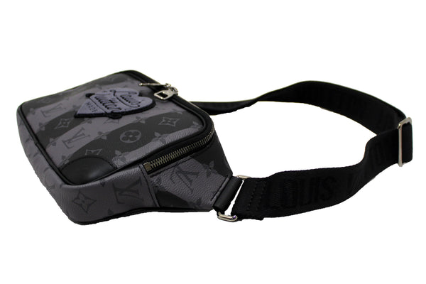 LOUIS VUITTON NEW Louis Vuitton x NIGO Monogram Eclipse Striped Canvas | Italystation.com - Shop Now at italystation.com
