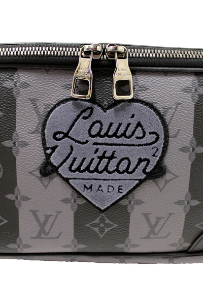 LOUIS VUITTON NEW Louis Vuitton x NIGO Monogram Eclipse Striped Canvas | Italystation.com - Shop Now at italystation.com