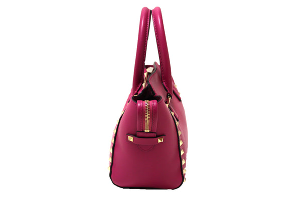 Valentino Pink Leather Rockstud微型迷你手提袋