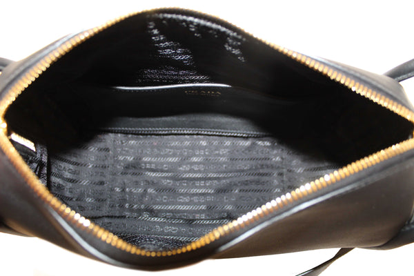 Prada Black Leather Darling Hand and Shoulder Bag