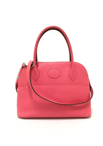Hermes Pink Bolide 27 Epsom Leather Handbag/Shoulder Bag