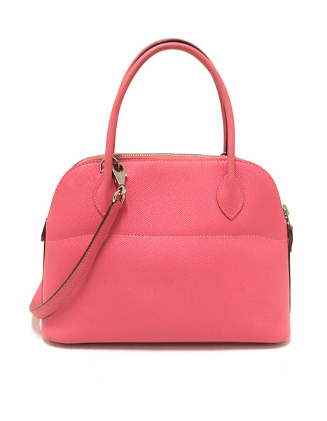Hermes Pink Bolide 27 Epsom Leather Handbag/Shoulder Bag
