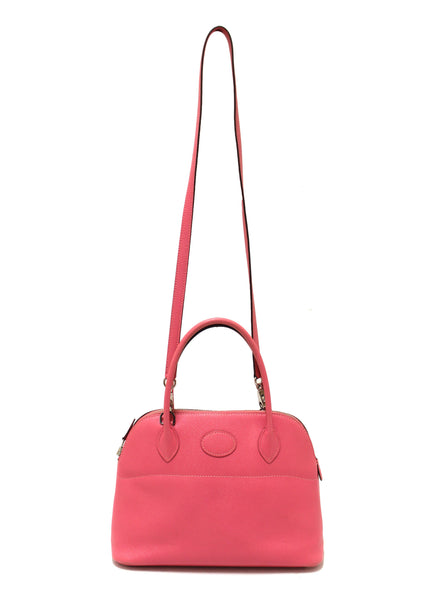 Hermes Pink Bolide 27 Epsom Leather Handbag/Shoulder Bag