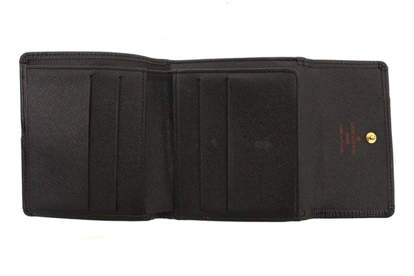 Louis Vuitton Black Epi Leather Trifold Compact Wallet