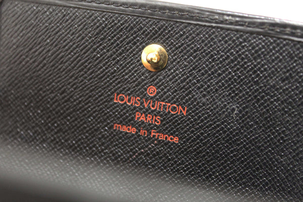 Louis Vuitton Black Epi Leather Trifold Compact Wallet