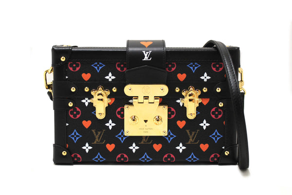 Louis Vuitton Black Monogram Multicolor Game On Petite Malle Clutch Bag