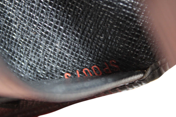 Louis Vuitton Black Epi Leather Trifold Compact Wallet